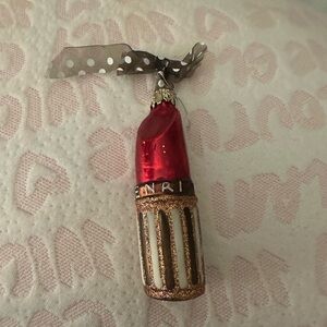Henri Bendel Christmas Ornament Lipstick Holiday Rare Hard To Find Like New